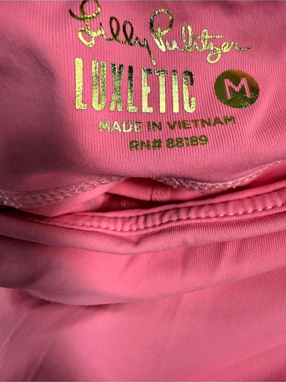 Lilly Pulitzer Luxletic Pink Athletic Skort Ruffled Tennis Activewear Skirt Size - Picture 4 of 5